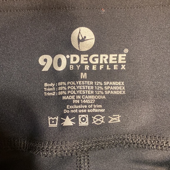 90* Degree By reflex black size medium leggings - Picture 7 of 10